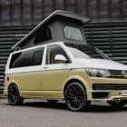 Volkswagen T6.1 LWB Campervan in Candy White and Military Green by Spartan Campers