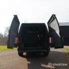 Open rear door view of VW T6.1 Kombi