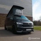 VW T6.1 Kombi with poptop roof raised for additional sleeping space