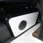 Copper Bronze VW T6.1 LWB campervan showing the Interior - Diesel Night Heater