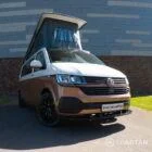 Copper Bronze VW T6.1 LWB campervan showing the The Money Shot - Front 3/4 from Driver Side