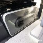 Diesel night heater unit integrated below the Dusk Grey seat area