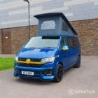 VW T6.1 Campervan - front passenger quarter with poptop up