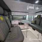 Spartan swivel front bench seat in liquer diamond stitch GF70VWR
