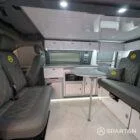 Spartan campervan interior kitchen with premium white gloss units GF70VWR