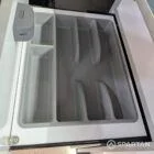 Spartan campervan interior kitchen with premium white gloss units GF70VWR