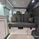 Spartan rock and roll bed upholstered in liquer diamond stitch GF70VWR