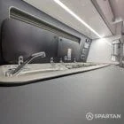 Spartan campervan sink and hob unit in white gloss GF70VWR