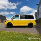 Spartan VW T6.1 campervan passenger side view pop-top down GF70VWR