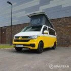 Spartan VW T6.1 campervan front passenger quarter view pop-top up GF70VWR