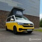 Spartan VW T6.1 campervan front driver quarter view pop-top up GF70VWR