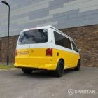 Spartan VW T6.1 campervan rear passenger quarter view pop-top down GF70VWR