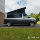 Spartan VW T6.1 campervan front driver quarter view pop-top up GK21SFX