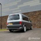 Spartan VW T6.1 campervan rear driver quarter view pop-top down GK21SFX