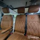 VW T6.1 drivers seat and bench seat in toffee upholstery