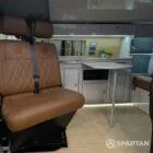 Swivel front bench seat in VW T6.1 LWB campervan for flexible layout