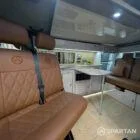 Swivel front bench seat in VW T6.1 LWB campervan for flexible layout
