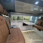 Swivel front bench seat in VW T6.1 LWB campervan for flexible layout