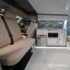 SPARTAN swivel front bench seat upholstered in ecru in VW T6.1 SWB campervan