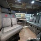 SPARTAN swivel front bench seat upholstered in pewter in VW T6.1 SWB campervan