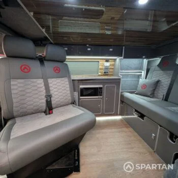 Spartan swivel front bench seat in liquer diamond stitch EA21GXK