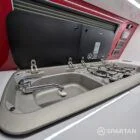 Spartan campervan sink and hob unit with gloss finish FL73HBK