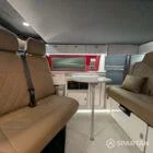 Spartan campervan liquer leather swivel bench seat FL73HBK