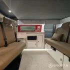 Spartan campervan liquer leather swivel bench seat FL73HBK
