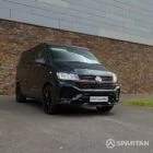 Spartan VW T6.1 campervan front driver quarter view pop-top down EA21GXK