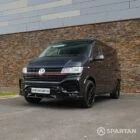 Spartan VW T6.1 campervan front passenger quarter view pop-top down EA21GXK