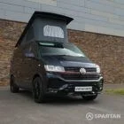 Spartan VW T6.1 campervan front driver quarter view pop-top up EA21GXK