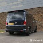 Spartan VW T6.1 campervan rear driver quarter view pop-top down EA21GXK