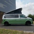 Spartan VW T6.1 LWB Campervan RV23 YEL – Driver Side On Poptop Down
