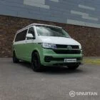 Spartan VW T6.1 LWB Campervan RV23 YEL – Front Driver Quarter Poptop Down