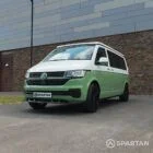 Spartan VW T6.1 LWB Campervan RV23 YEL – Front Passenger Quarter Poptop Down