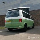 Spartan VW T6.1 LWB Campervan RV23 YEL – Rear Driver Quarter Poptop Up