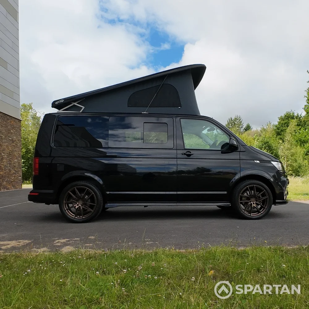 Spartan VW T6.1 campervan driver side view pop-top up WK72VDP