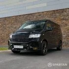 Spartan VW T6.1 campervan front passenger quarter view pop-top down WK72VDP