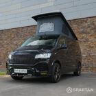 Spartan VW T6.1 campervan front passenger quarter view pop-top up WK72VDP
