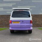Vw T6.1 SWB Spartan campervan conversion. Rear with pop top roof up