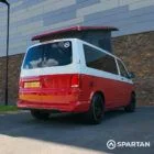 Spartan VW T6.1 campervan rear driver quarter view pop-top up FL73HBK