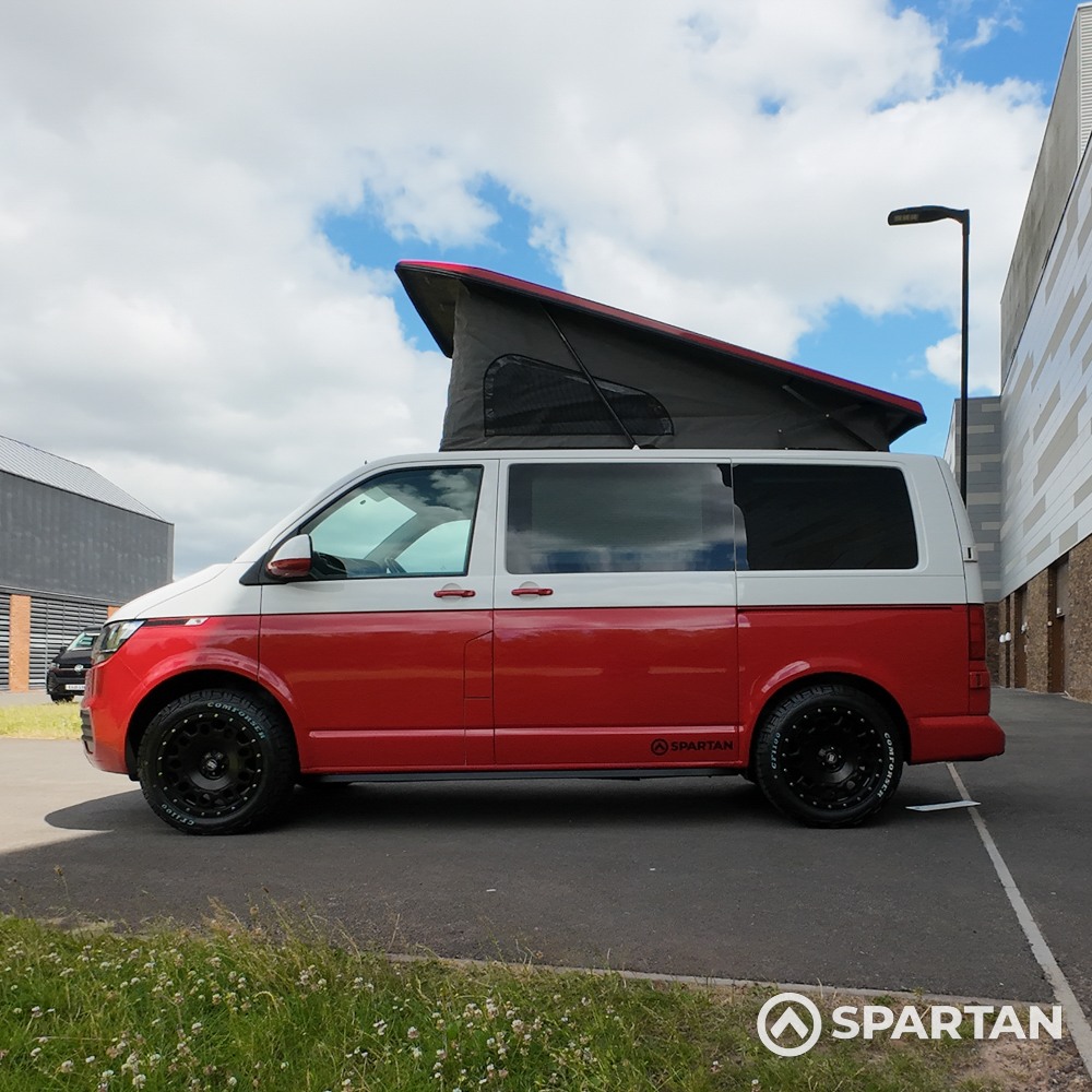 Spartan VW T6.1 campervan passenger side view pop-top up FL73HBK