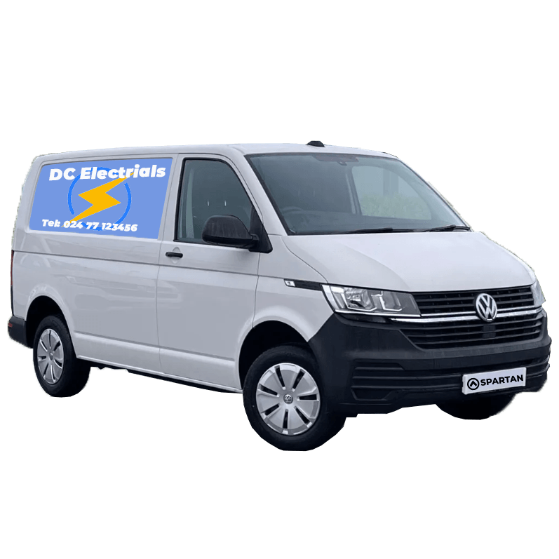 A VW T6 panel van before its had a spartan conversion