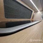 Detailed hob and sink area in VW T6.1 Highline SWB campervan kitchen setup