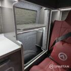 Wardrobe unit in VW T6.1 Business Pack LWB campervan with white finish