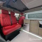 VW T6 LWB Deep Black campervan SPARTAN swivel front bench seat