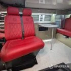 VW T6 LWB Deep Black campervan SPARTAN swivel front bench seat