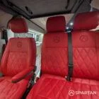 VW T6 drivers seat and passenger bench seat in red october