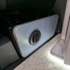 VW T6.1 Candy White & Squirrel Grey campervan interior showing diesel night heater control