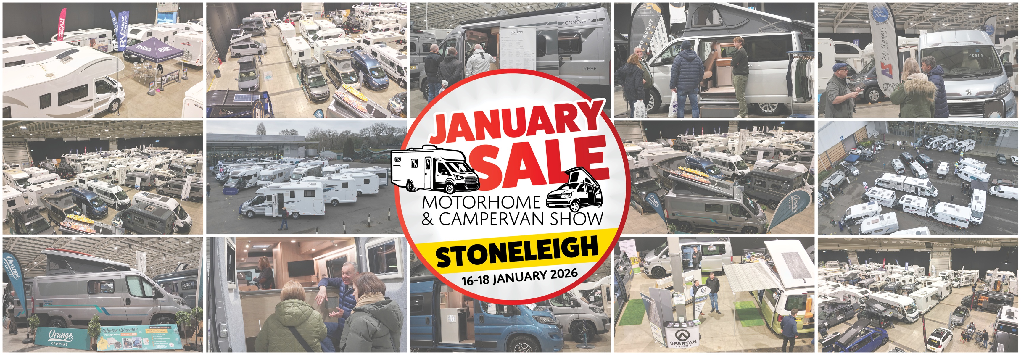 The January Motorhome & Campervan Sale 2026 at Stoneleigh Park